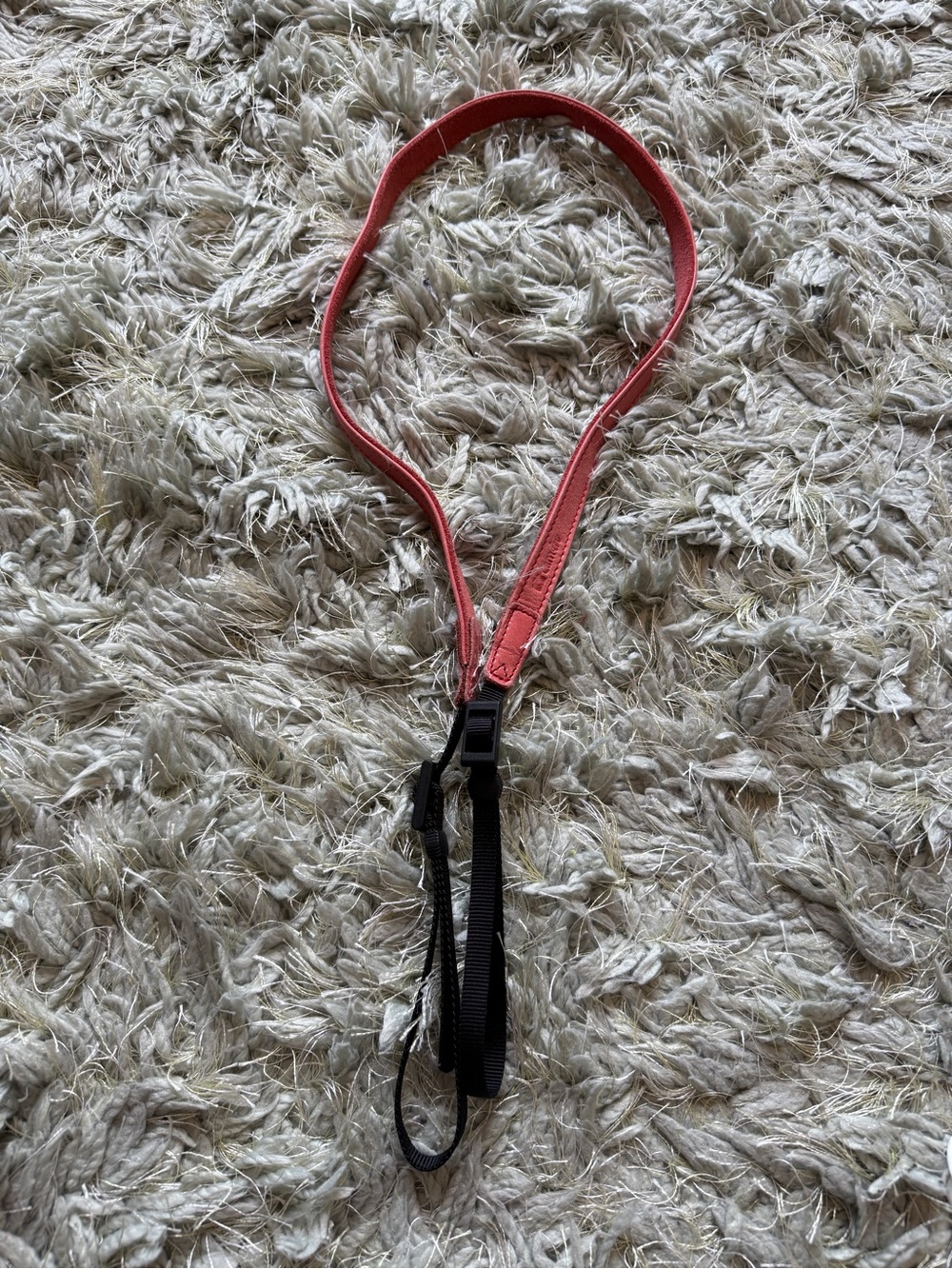 Leather camera Strap - pink and cell phone strap